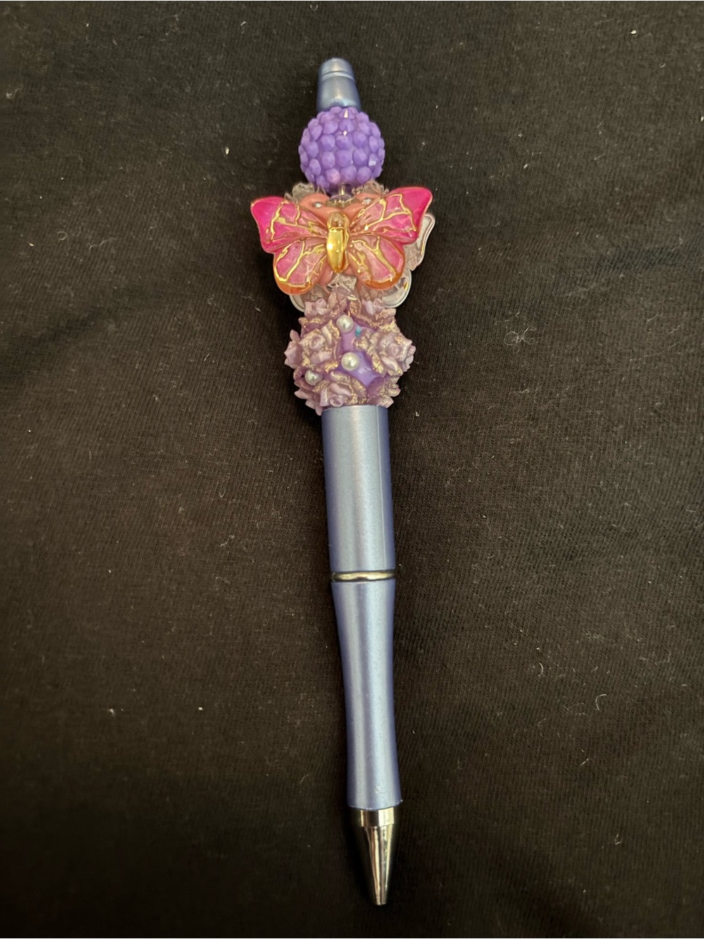 Purple Decorative Butterfly Ballpoint Pen